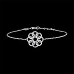 Bracelet destin�e - arabesque - or blanc 18 carats et diamants