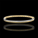 Bracelet elgance diamants - or blanc et or jaune 18 carats