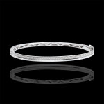 Bracelet elgance - or blanc 9 carats et diamants