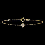 Bracelet fracheur - alphe - or jaune 18 carats et diamants