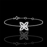 Bracelet fraicheur - lys d'et - or blanc 9 carats