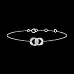 Bracelet regard d'orient - lia - or blanc 18 carats et diamants