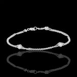 Bracelet zodiaque or blanc 18 carats et diamants