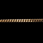 Chane gourmette or jaune 9 carats - 50 cm