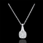 Collier amadeus - 0. 3 carat - or blanc 18 carats
