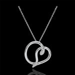 Collier balade imaginaire - serpent d'amour - or blanc 18 carats diamant