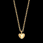 Collier coeur amalia  or jaune 9 carats