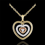 Collier coeur orma 3 ors - 0. 1 carat - trois ors 9 carats