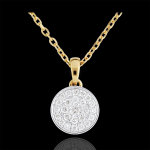 Collier ma constellation bicolore - 0. 163 carat - or blanc et or jaune 1 Collier ma constellation bicolore - 0. 163 carat - or blanc et or jaune 1