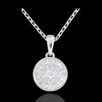 Collier ma constellation or blanc 9 carats - 0. 163 carat