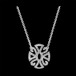 Collier destine - arabesque variation - or blanc 18 carats et diamants