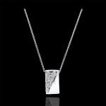 Collier destine - constance - or blanc 18 carats et diamants