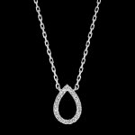 Collier fra�cheur - alph�e - or blanc 9 carats et diamants