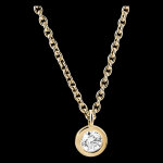 Collier fracheur - calixte - or jaune 18 carats et diamant