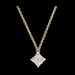Collier fracheur - dina - or jaune 9 carats et diamants