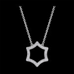 Collier fracheur - lux - or blanc 9 carats et diamants