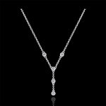 Collier fraîcheur - grâce - or blanc 18 carats et diamants Collier fraîcheur - grâce - or blanc 18 carats et diamants