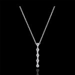 Collier fra�cheur - scintillant - or blanc 9 carats et diamants