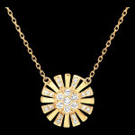 Collier fraîcheur - solaire - or jaune 18 carats et diamants Collier fraîcheur - solaire - or jaune 18 carats et diamants
