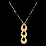 Collier fraîcheur - trio pira - or jaune 18 carats Collier fraîcheur - trio pira - or jaune 18 carats