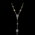 Collier graziella - or blanc et or jaune 9 carats Collier graziella - or blanc et or jaune 9 carats