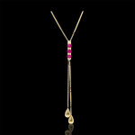Collier kiona - rubis - or jaune 9 carats Collier kiona - rubis - or jaune 9 carats