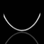 Collier nuit sous les toiles - or blanc 18 carats