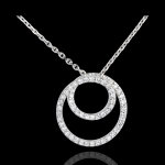 Collier  tes cts - or blanc 18 carats