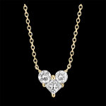 Collier précieux secret - lovely - or jaune 9 carats et diamants Collier précieux secret - lovely - or jaune 9 carats et diamants