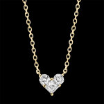 Collier prcieux secret - mini lovely - or jaune 18 carats et diamants