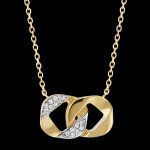 Collier regard d'orient - lia - or jaune 18 carats et diamants
