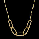 Collier regard d'orient - pia - 5 maillons - or jaune 9 carats
