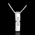 Collier reunion or blanc 18 carats et diamants Collier reunion or blanc 18 carats et diamants