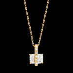 Collier soléria – or jaune 9 carats, diamants synthétiques Collier soléria – or jaune 9 carats, diamants synthétiques