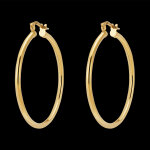 Croles moyennes - diamtre 30mm - or jaune 18 carats