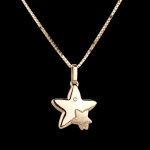 Duo toiles - grand modle - or jaune 18 carats