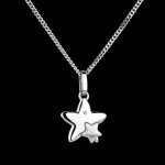 Duo toiles - petit modle - or blanc 18 carats