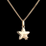 Duo toiles - petit modle - or jaune 18 carats