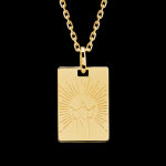 Mdaille christ - or jaune 18 carats