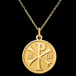Mdaille christ pantocrator  or jaune 18 carats