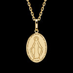 Mdaille miraculeuse - or jaune 18 carats