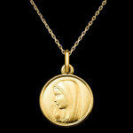 Médaille la prière de la vierge – or jaune 18 carats Médaille la prière de la vierge – or jaune 18 carats