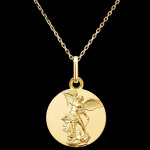 Mdaille saint michael  or jaune 18 carats