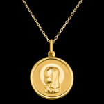 Médaille vierge marie – or jaune 18 carats Médaille vierge marie – or jaune 18 carats