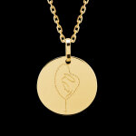 Mdaille vierge variation - or jaune 9 carats