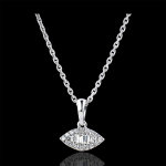 Pendentif abondance - regard levant - or blanc 18 carats et diamants