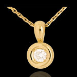 Pendentif calice belière or jaune 18 carats - 0. 28 carat Pendentif calice belière or jaune 18 carats - 0. 28 carat