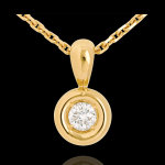 Pendentif calice belière or jaune 18 carats - 0. 18 carat Pendentif calice belière or jaune 18 carats - 0. 18 carat