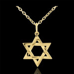 Pendentif etoile de david - or jaune 9 carats