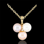 Pendentif trio nacr - or jaune 9 carats